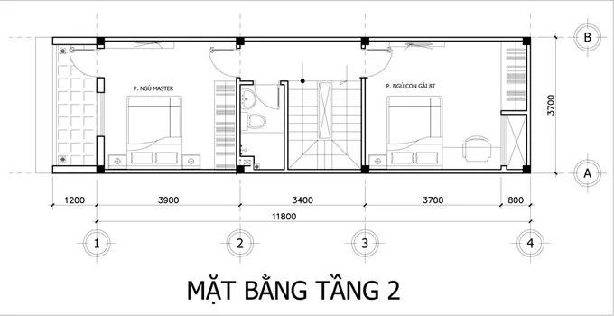 Tư vấn mẫu nhà 3 tầng 800 triệu dạng nhà ống hiện đại