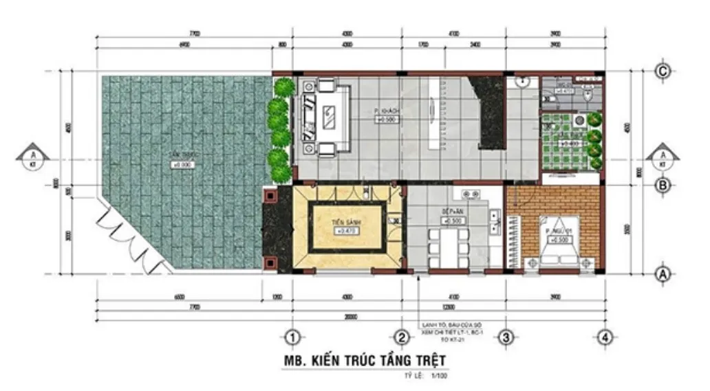 Tư vấn thiết kế mẫu nhà biệt thự 2 tầng mái dốc với chi phí hợp lý