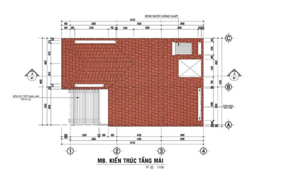 Tư vấn thiết kế mẫu nhà biệt thự 2 tầng mái dốc với chi phí hợp lý