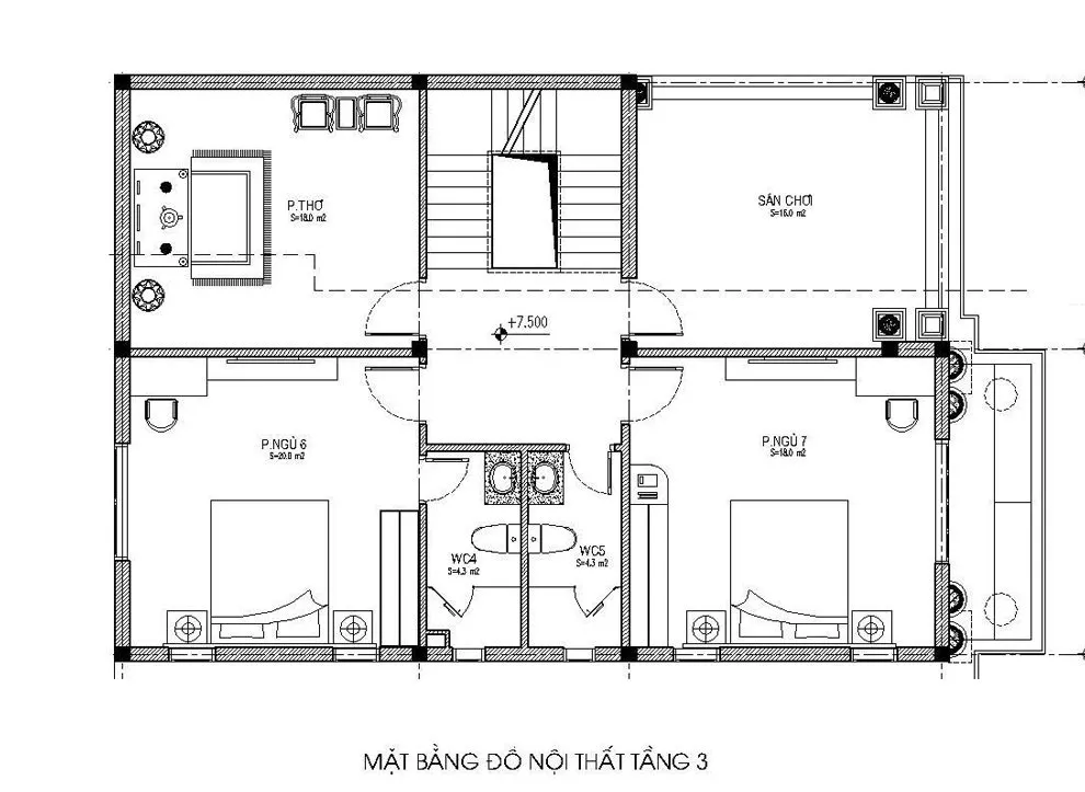 Tư vấn thiết kế mẫu nhà biệt thự tân cổ điển đẹp 3 tầng tại Ninh Bình