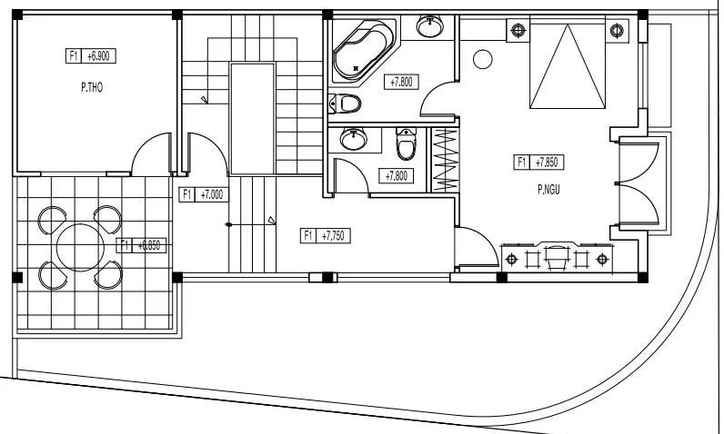 Tư vấn thiết kế mẫu nhà đẹp 7x13m 3 tầng