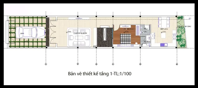 Tư vấn thiết kế mẫu nhà ống 3 tầng 2 mặt tiền tại Hạ Long