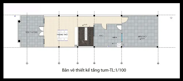 Tư vấn thiết kế mẫu nhà ống 3 tầng 2 mặt tiền tại Hạ Long