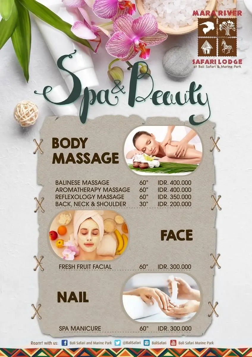 Tư vấn thiết kế menu spa ấn tượng thu hút khách hàng