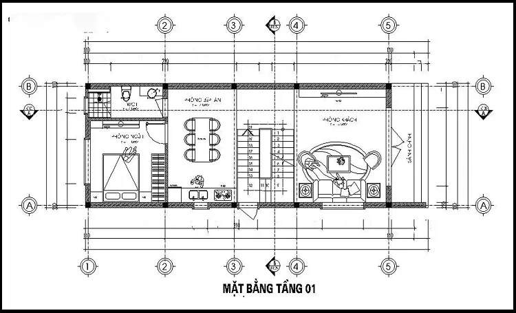 Tư vấn thiết kế nhà 1 trệt 1 lầu 6x20m thu hút mọi ánh nhìn