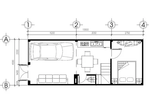 Tư vấn thiết kế nhà 2 tầng 4x10m hiện đại, nhỏ nhưng tiện nghi