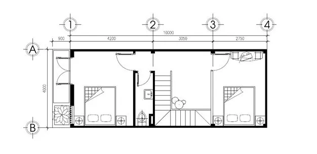 Tư vấn thiết kế nhà 2 tầng 4x10m hiện đại, nhỏ nhưng tiện nghi