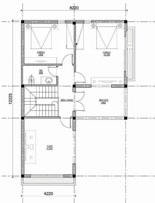 Tư vấn thiết kế nhà 2 tầng 85m2 đẹp và tối ưu chi phí nhất