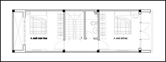 Tư vấn thiết kế nhà ống 4 tầng 4x10m phong cách hiện đại