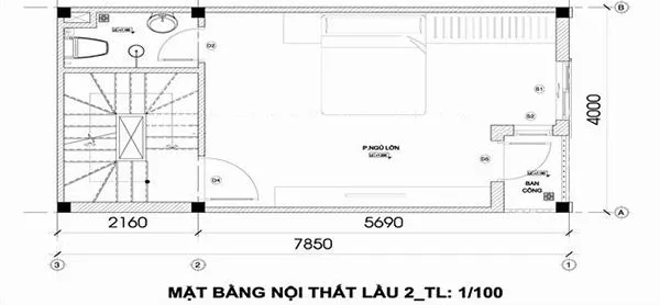 Tư vấn thiết kế nhà ống 4 tầng 4x10m phong cách hiện đại