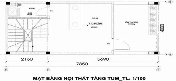 Tư vấn thiết kế nhà ống 4 tầng 4x10m phong cách hiện đại