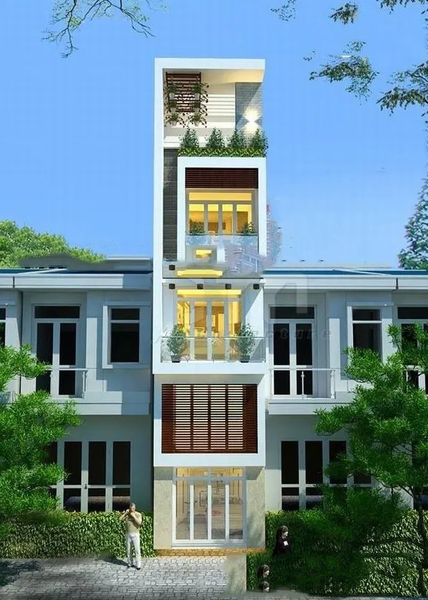 Tư vấn thiết kế nhà ống 5 tầng 30m2 dễ dàng và tiết kiệm chi phí