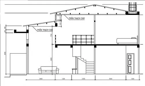 Xây nhà cấp 4 có gác lửng 4×12 đẹp tại Phú Thọ và Bắc Giang